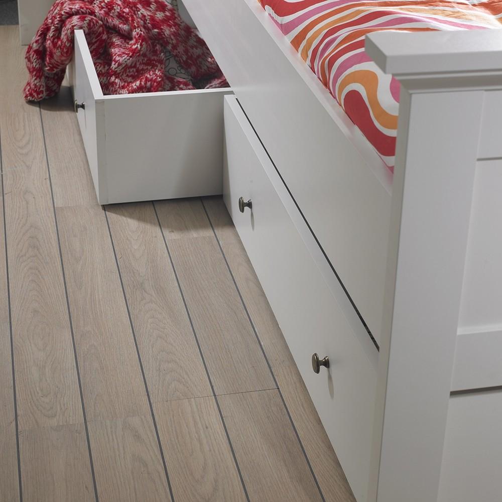 Furniture To Go Paris Under-Bed Storage Drawer for Single Bed in White (7017780549)