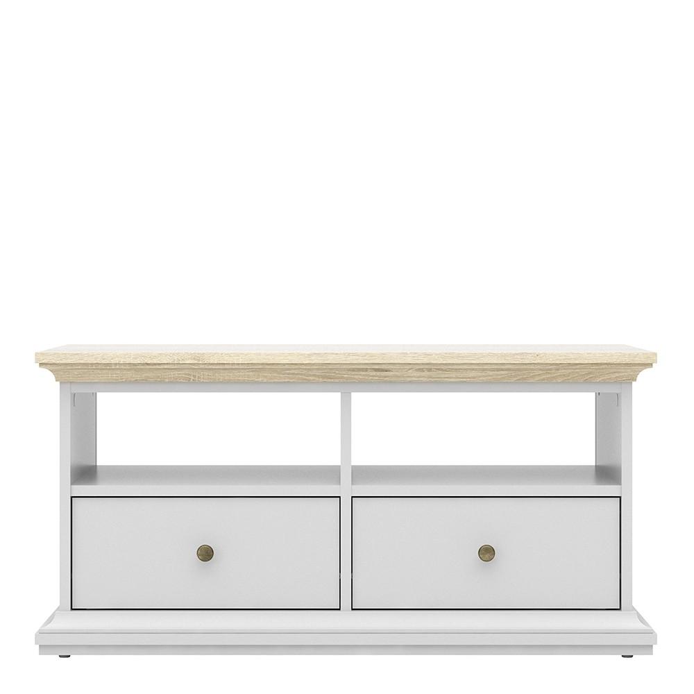 Furniture To Go Paris TV Stand in Oak and White (7017781249AK)