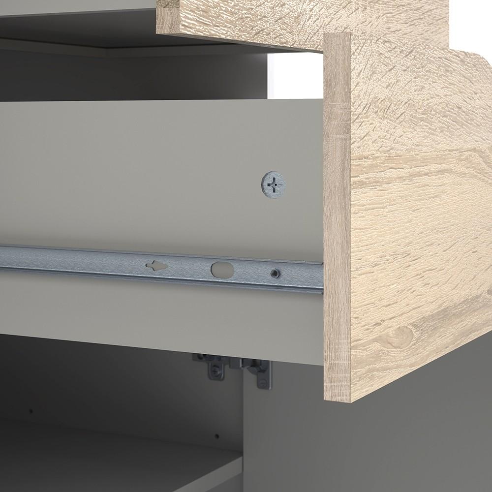 Furniture To Go Oslo Bookcase in White and Oak (7047538249AK)