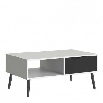Furniture To Go Oslo Coffee Table in White and Black (7047538449GM)