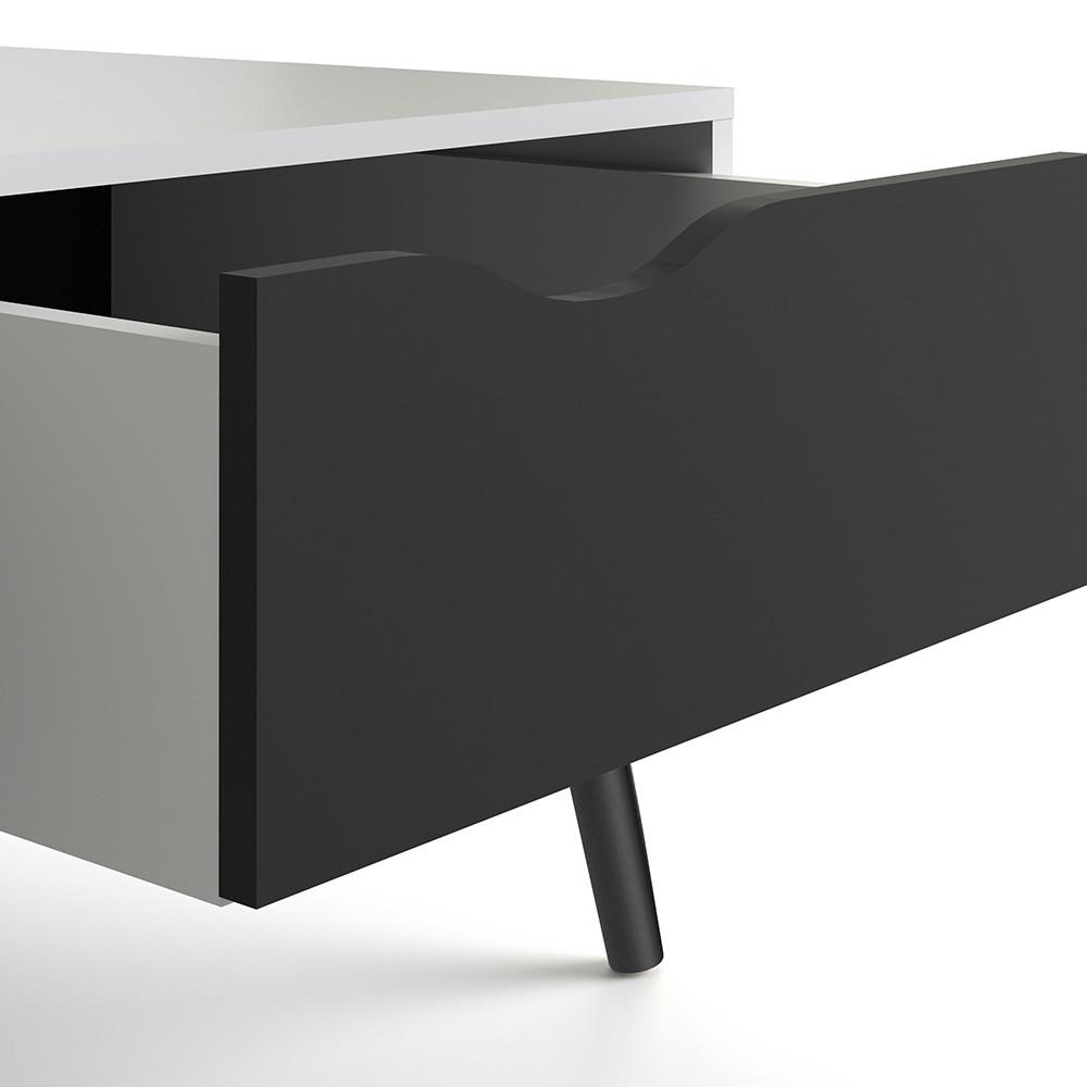 Furniture To Go Oslo Coffee Table in White and Black (7047538449GM)