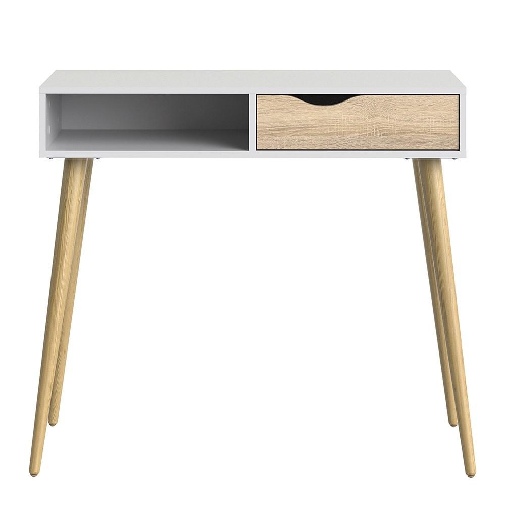 Furniture To Go Oslo Console Table in White and Oak (7047538849AK)