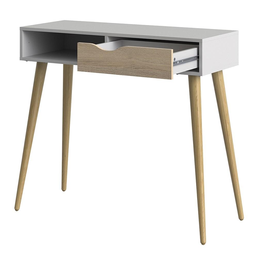 Furniture To Go Oslo Console Table in White and Oak (7047538849AK)