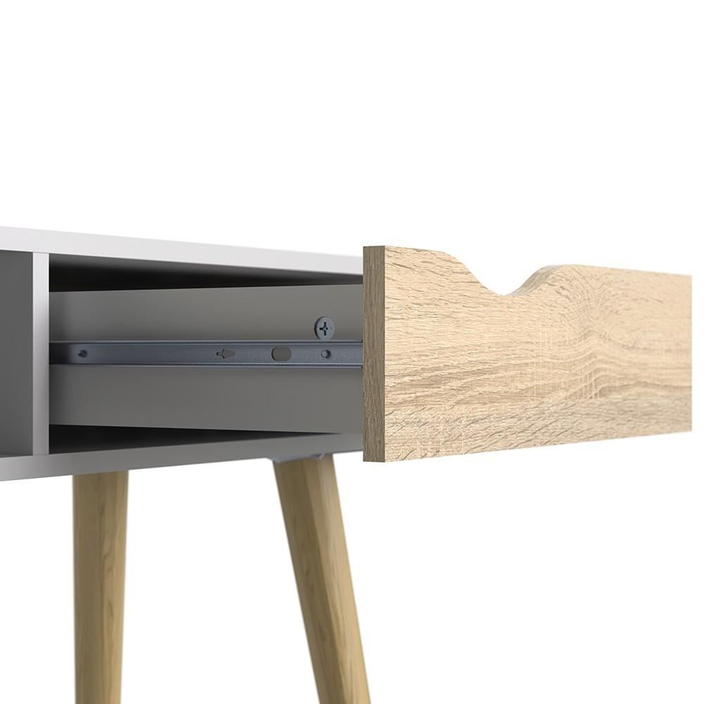 Furniture To Go Oslo Console Table in White and Oak (7047538849AK)