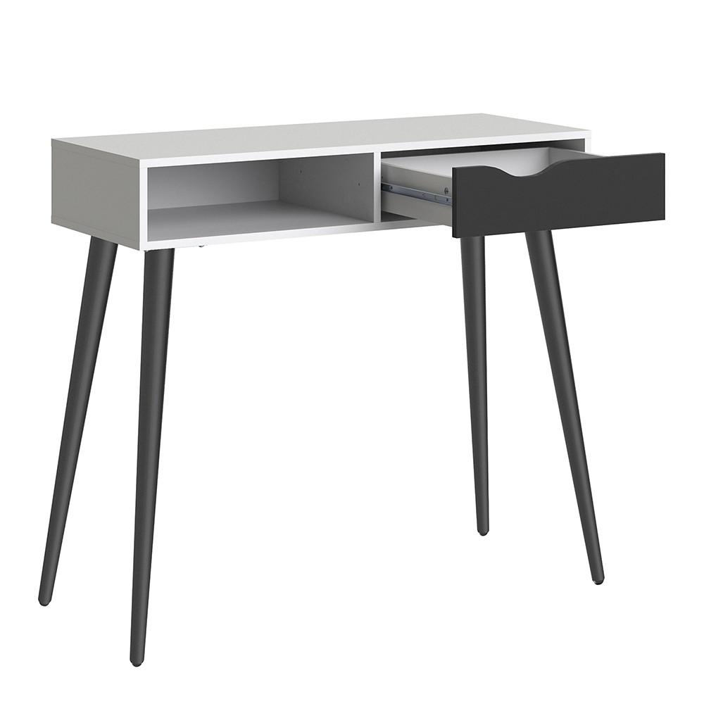 Furniture To Go Oslo Console Table in White and Black (7047538849GM)