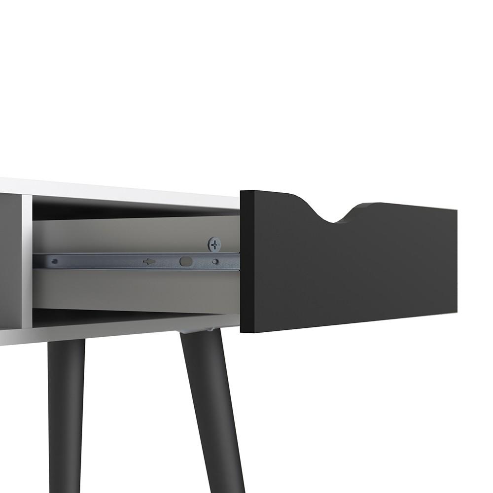 Furniture To Go Oslo Console Table in White and Black (7047538849GM)
