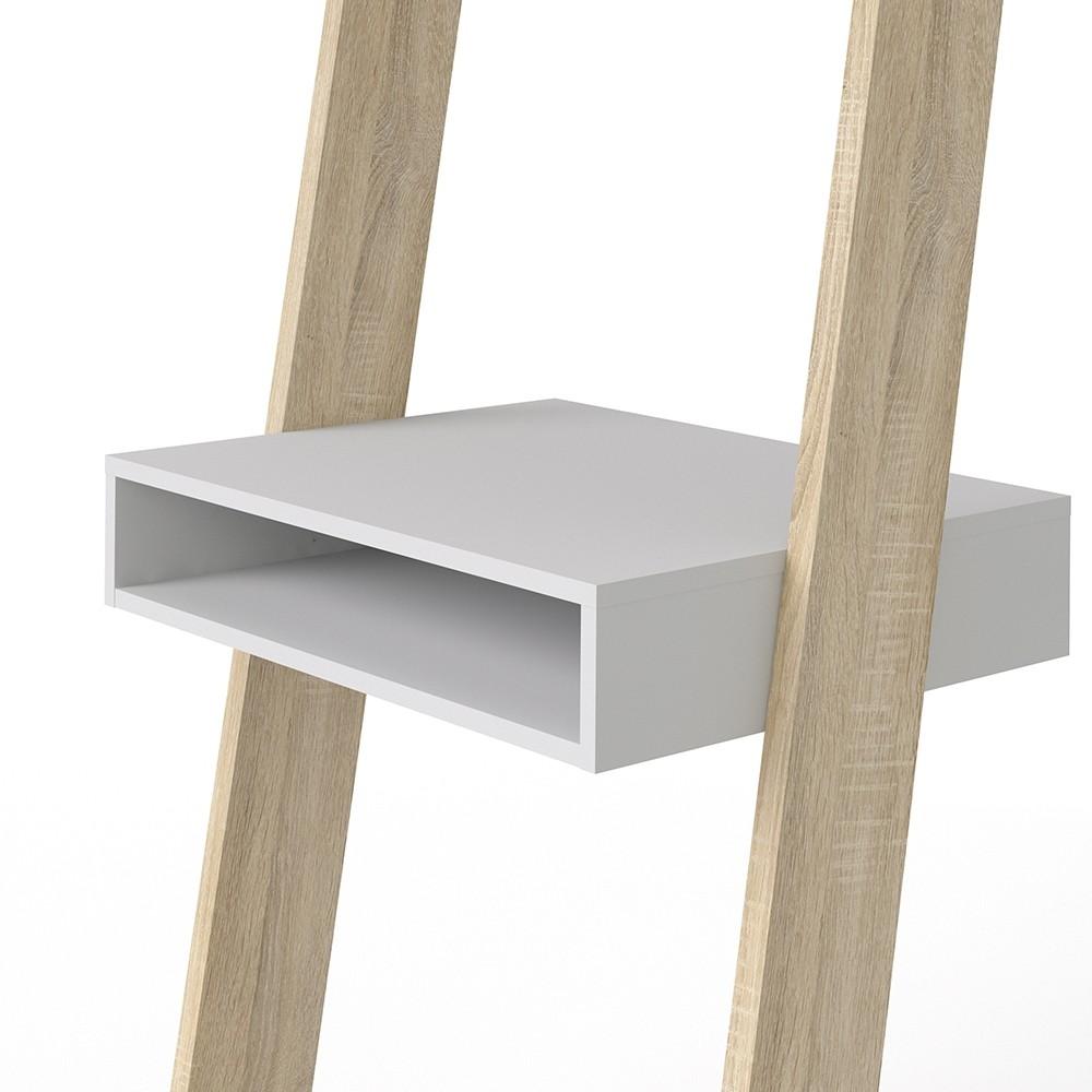 Furniture To Go Oslo Leaning Desk in White and Oak (7047538949AK)