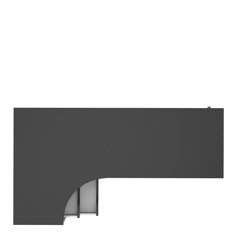 Furniture To Go Oslo Desk with Return in White and Black (7047545049GM)