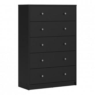 Furniture To Go May 5-Drawer Chest in Black (708703298686)