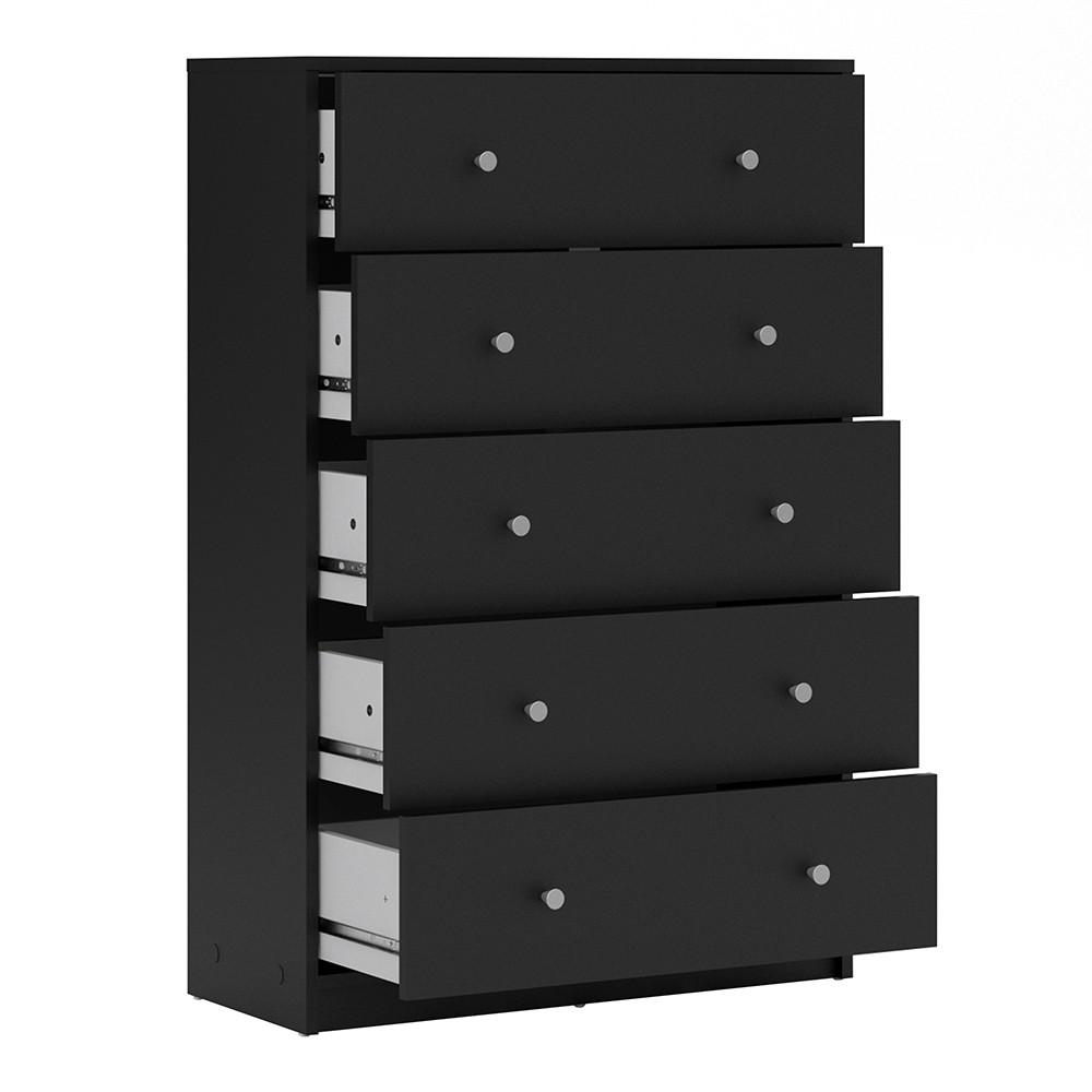 Furniture To Go May 5-Drawer Chest in Black (708703298686)