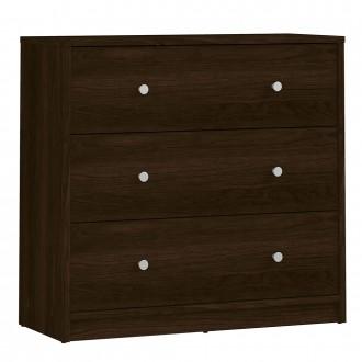 Furniture To Go May 3-Drawer Chest in Dark Walnut (7087033220)