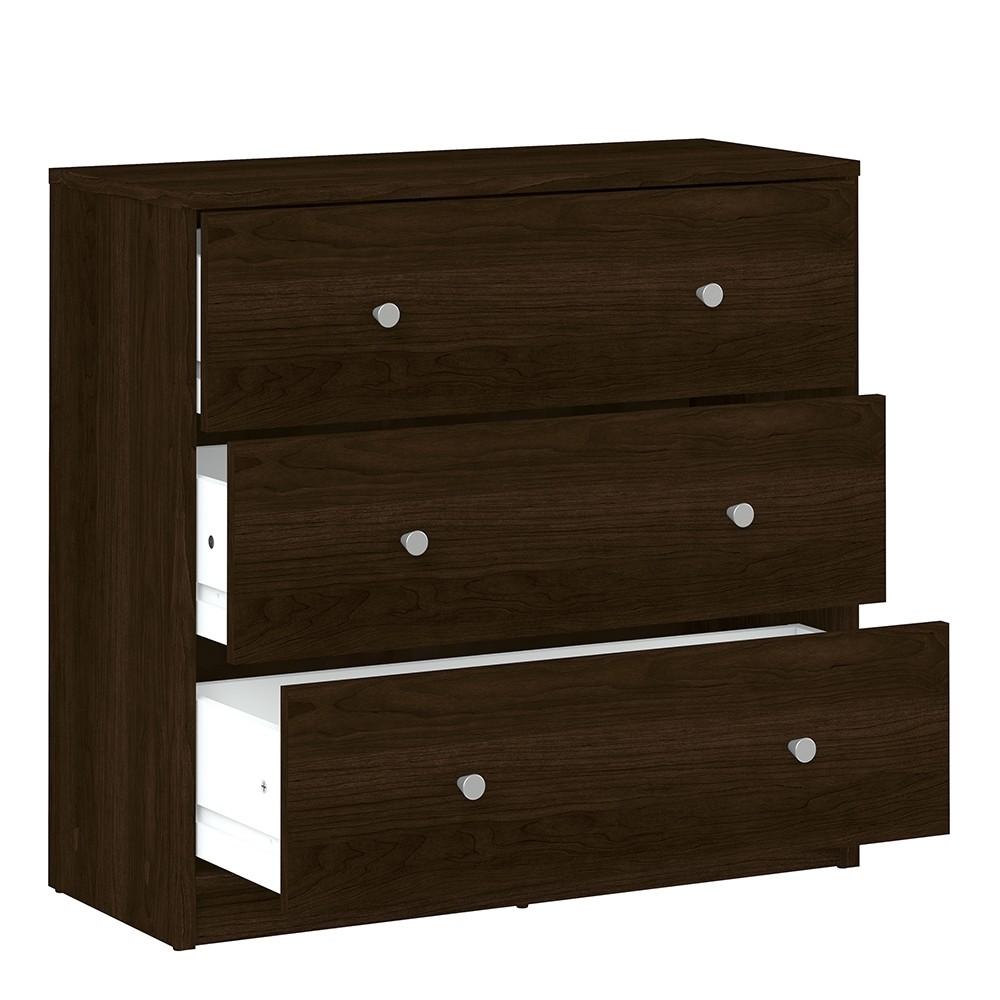 Furniture To Go May 3-Drawer Chest in Dark Walnut (7087033220)