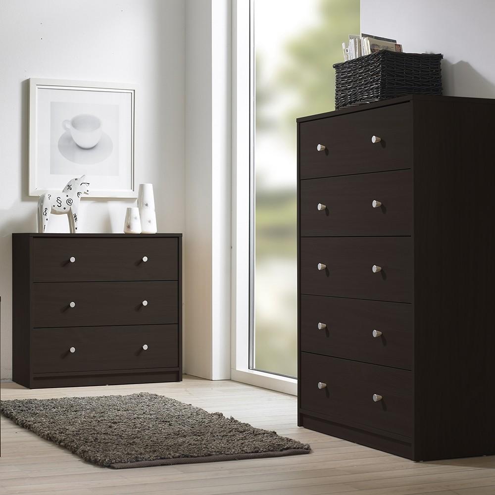 Furniture To Go May 3-Drawer Chest in Dark Walnut (7087033220)