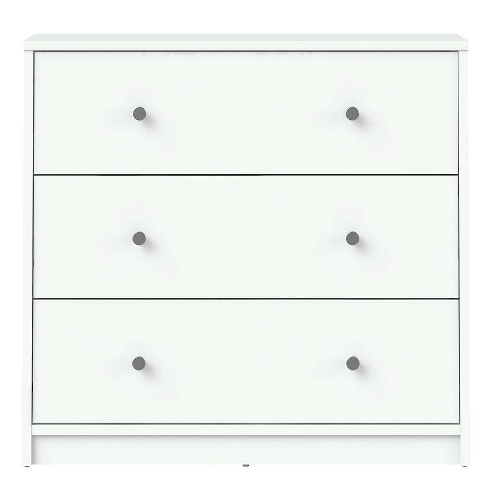 Furniture To Go May 3-Drawer Chest in White (7087033249)