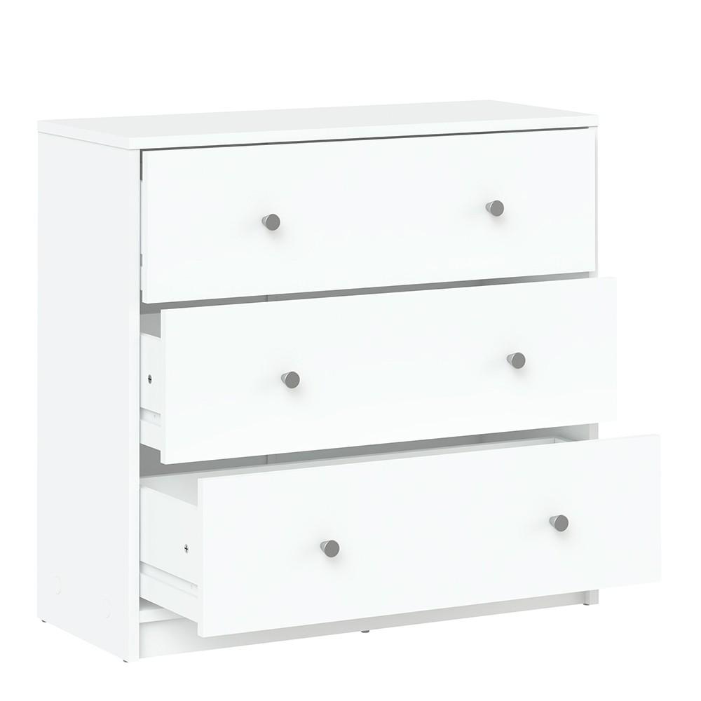 Furniture To Go May 3-Drawer Chest in White (7087033249)