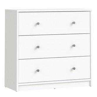 Furniture To Go May 3-Drawer Chest in White (7087033249)