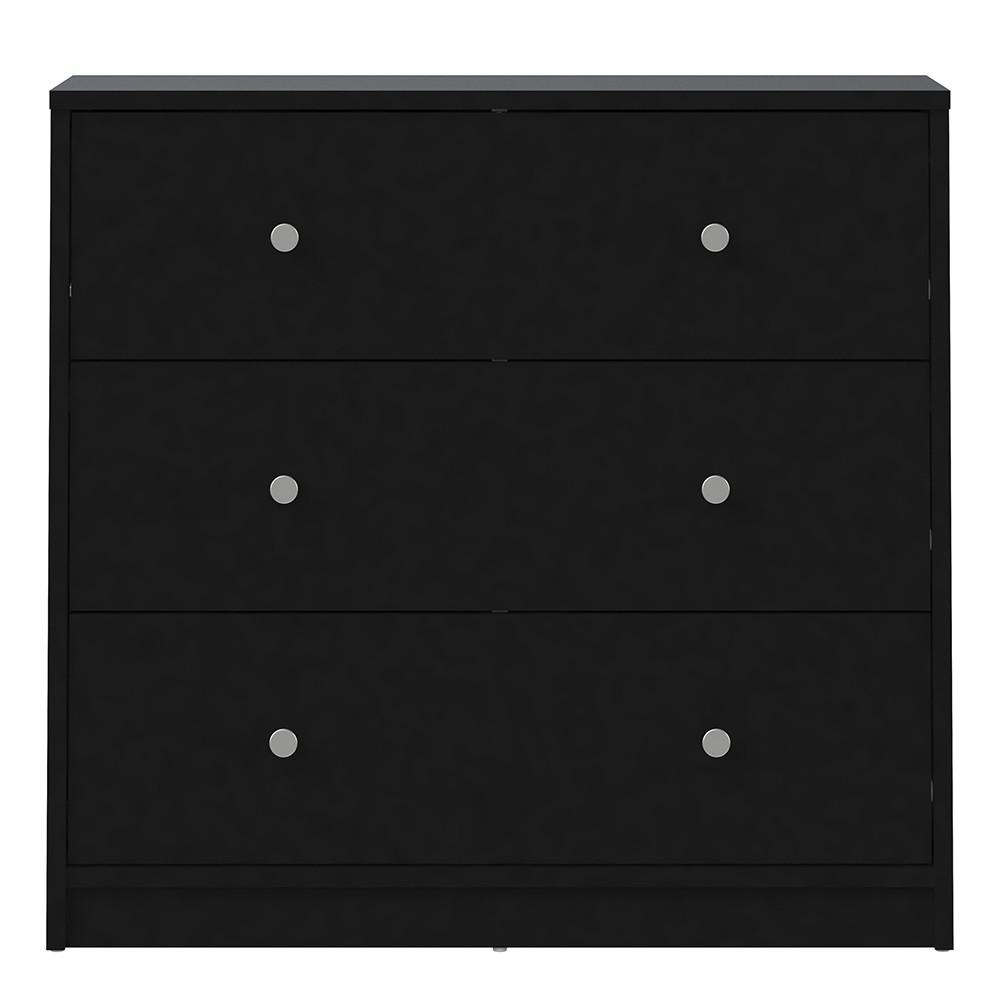 Furniture To Go May 3-Drawer Chest in Black (7087033286)