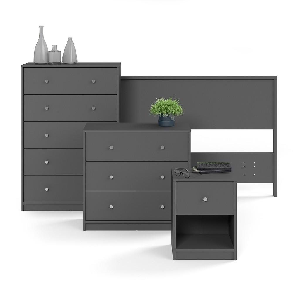 Furniture To Go May 3-Drawer Chest in Grey (70870332CN)