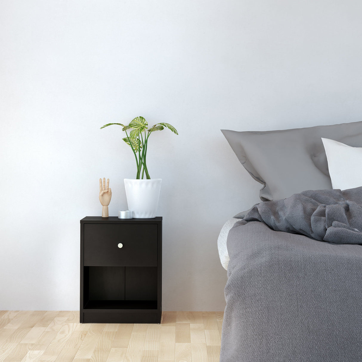 Furniture To Go May Bedside Cabinet in Black (7087033186)