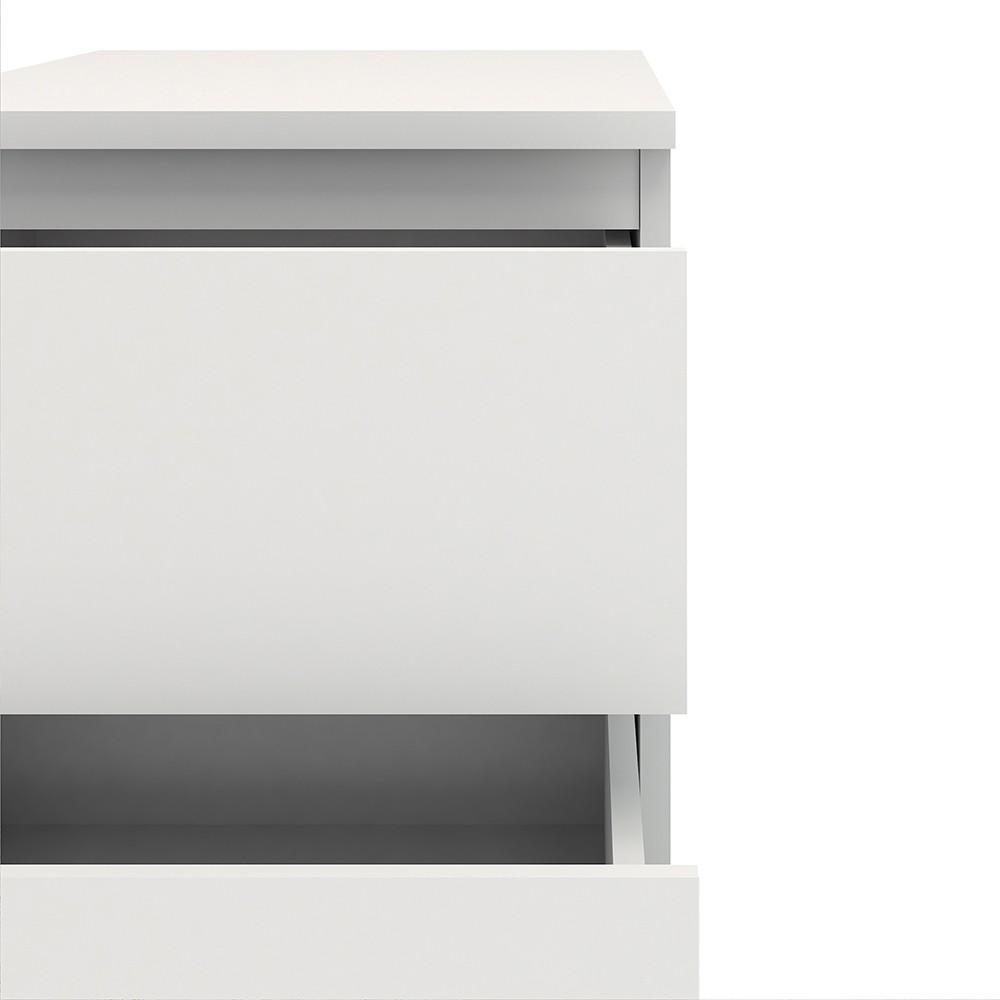 Furniture To Go Nova Bedside Cabinet in White (7097109249)