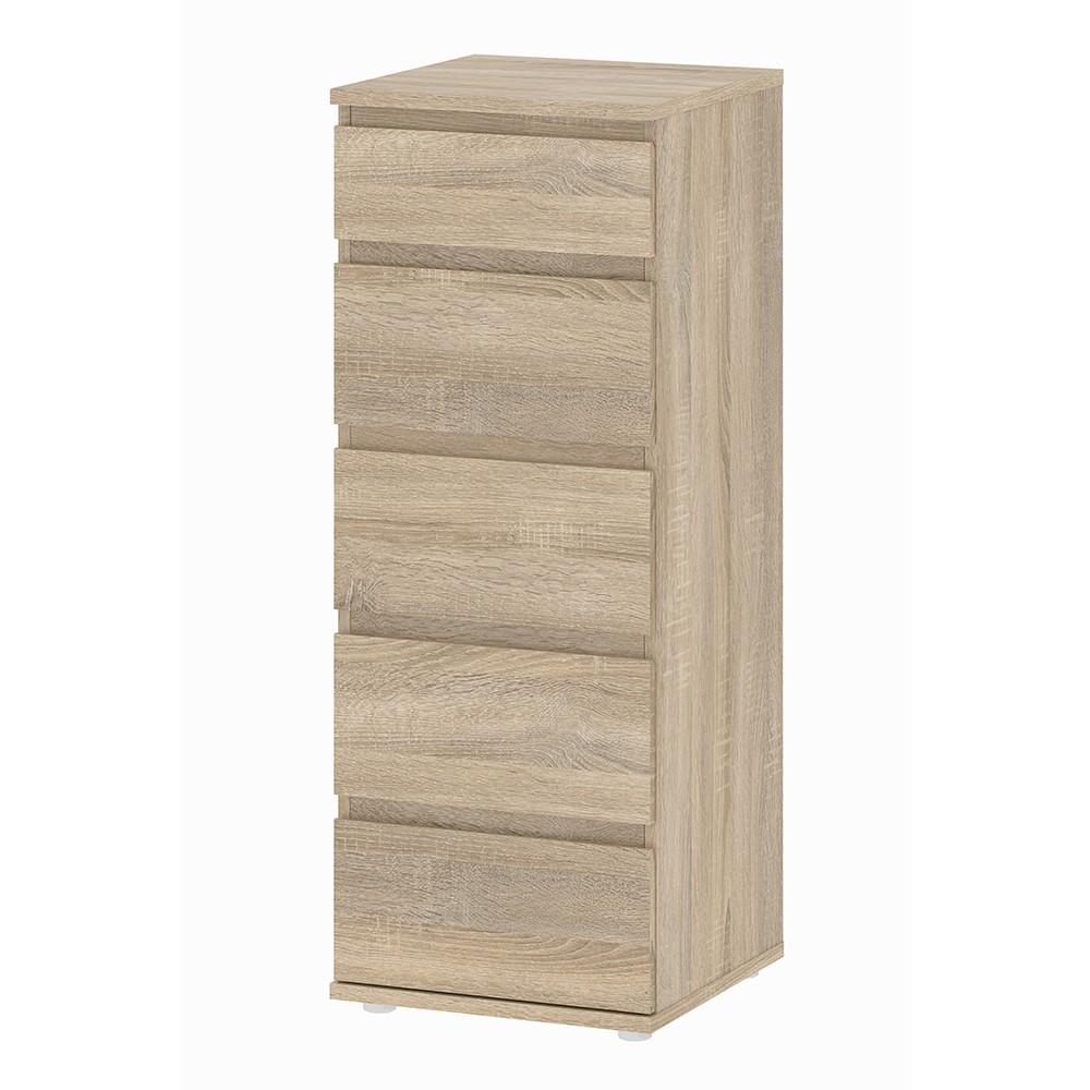 Furniture To Go Nova 5 Drawer Narrow Chest in Oak (70971096AK)