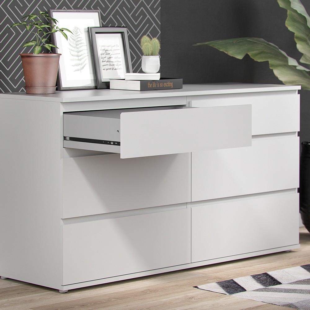 Furniture To Go Nova 6 Drawer Chest (3+3) in White (709712524949)