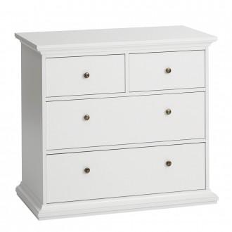 Furniture To Go Paris 4-Drawer Chest in White (701767164949)