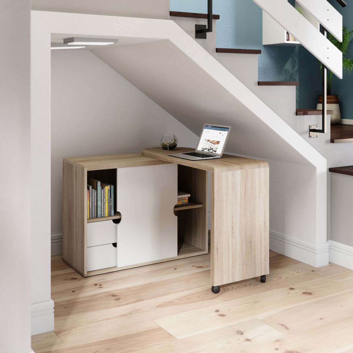 Teknik Pivot Cupboard Desk (7700007)