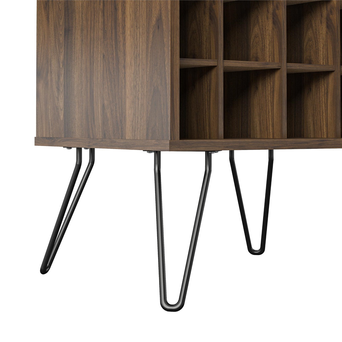 Novogratz Concord Walnut Wine Rack Cabinet (8374222COMNUK)