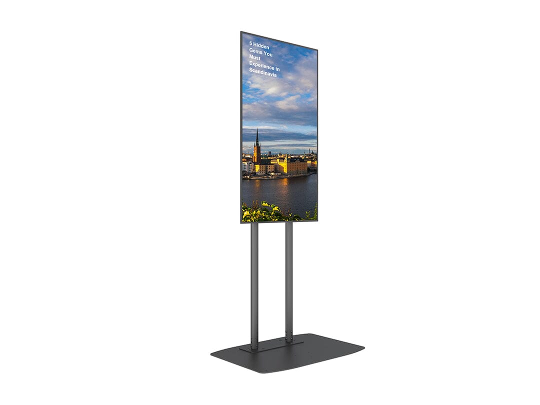 Multibrackets M Dual Pole Floorbase Pro TV Floor Stand 65"-90"