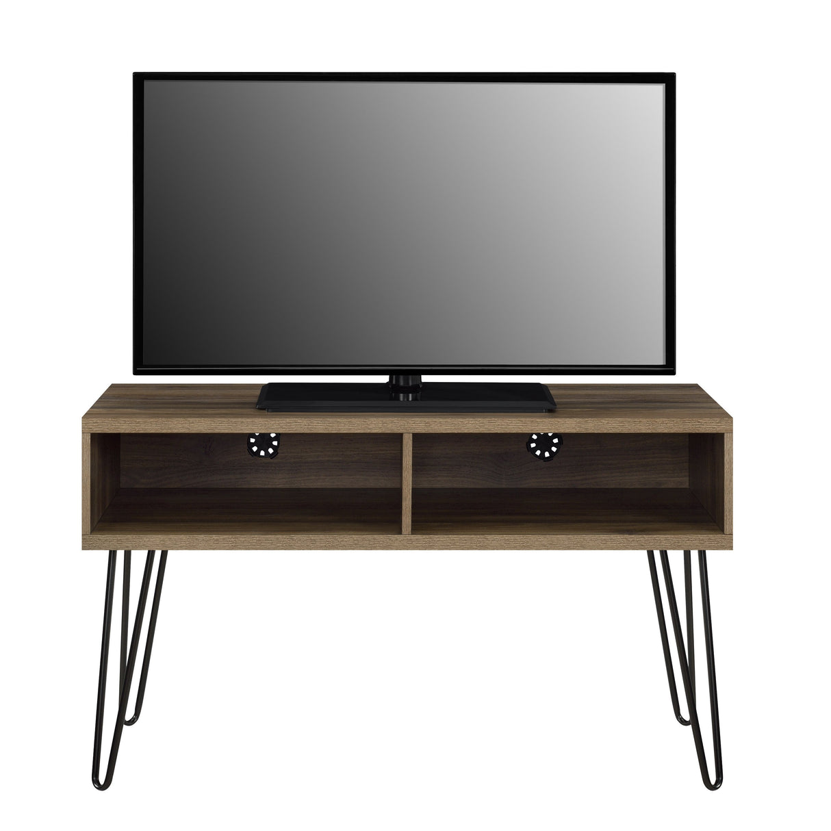 Dorel Home Owen Range Retro TV Stand in Walnut