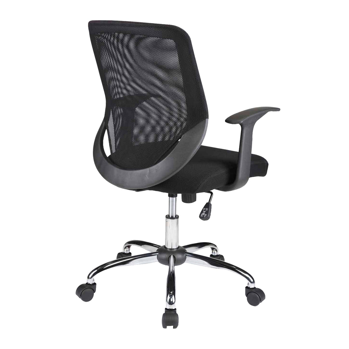 Nautilus Designs Ranger Mesh Back Task Operator Armchair with Chrome Base - Black