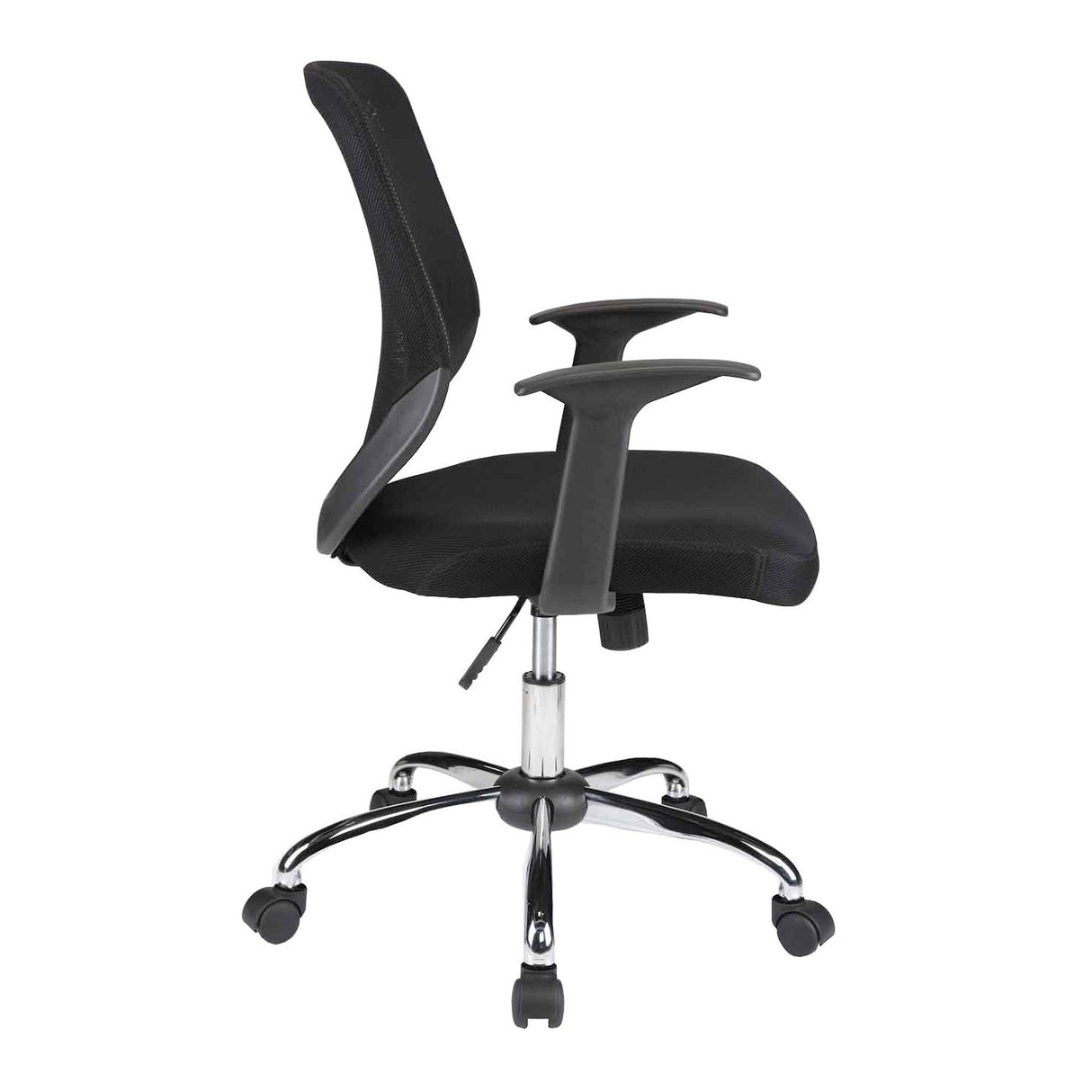 Nautilus Designs Ranger Mesh Back Task Operator Armchair with Chrome Base - Black