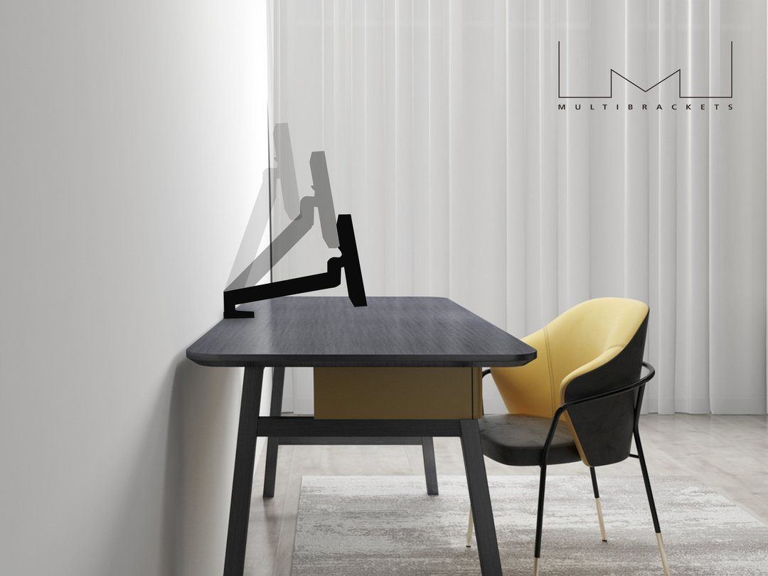 Multibrackets M Deskmount Slim Basic Single Black