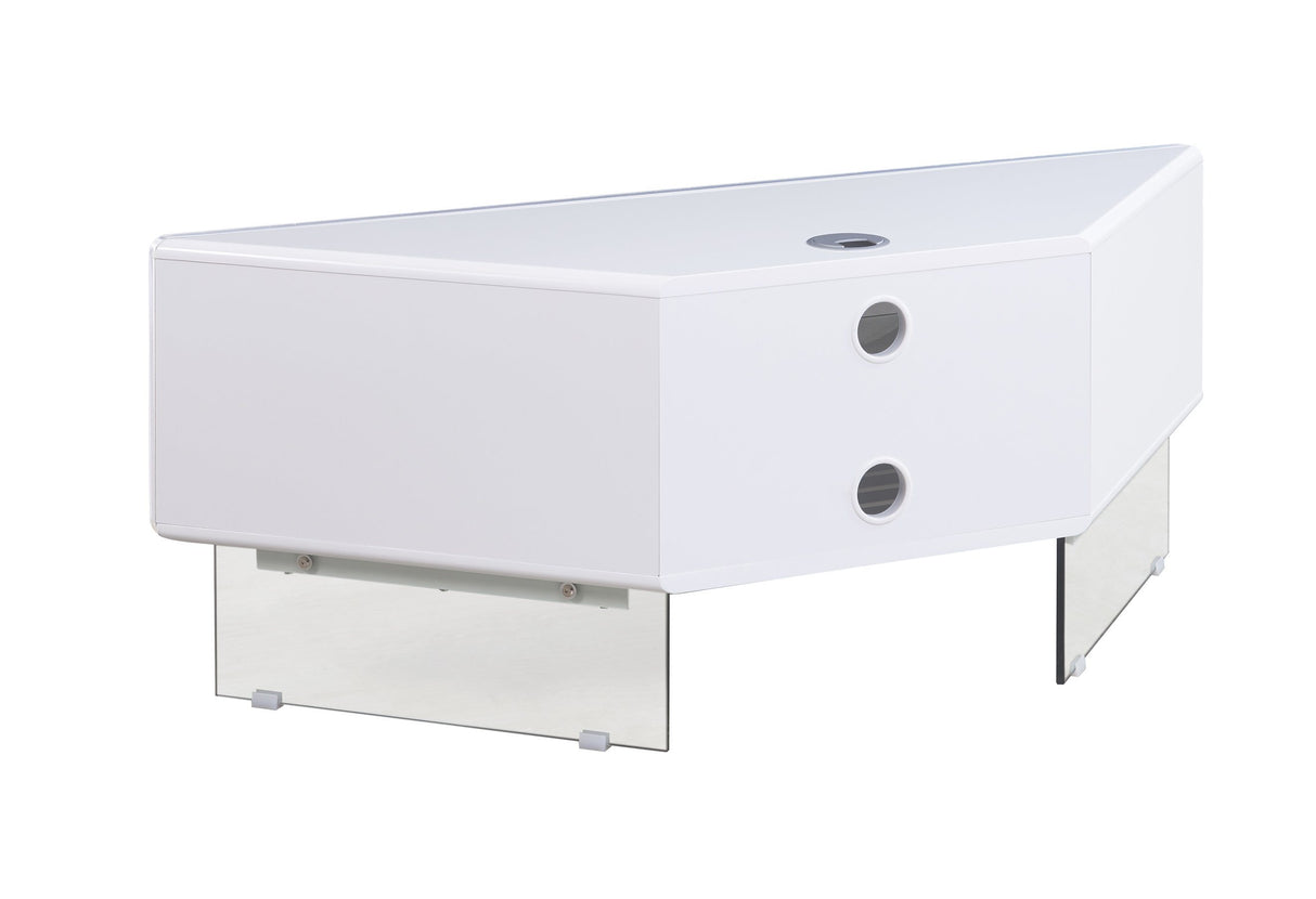 MDA Designs Antares White Corner TV Cabinet