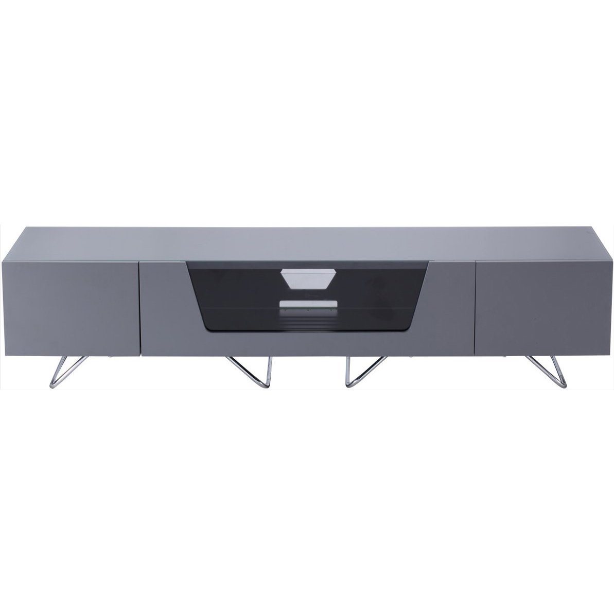 Alphason Chromium 1600mm TV Stand in Grey (CRO2-1600CB-GRY)