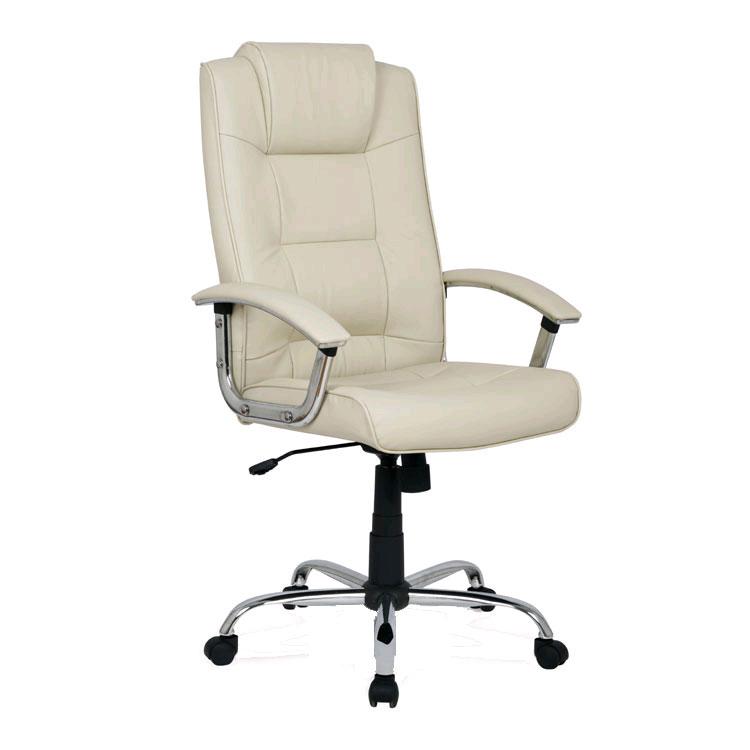 Alphason Houston Cream Leather Chair (AOC4201A-L-CM)