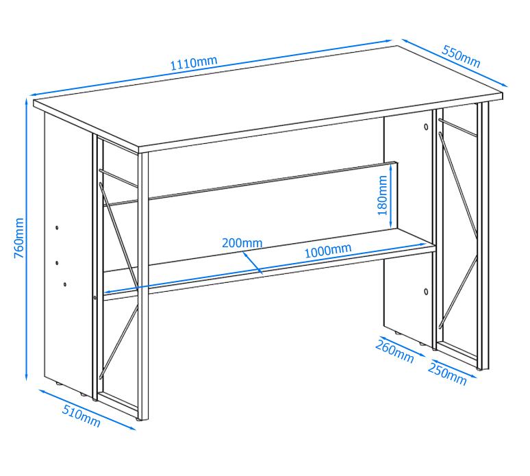 Alphason Rhodes Home Office Desk (AW3524)