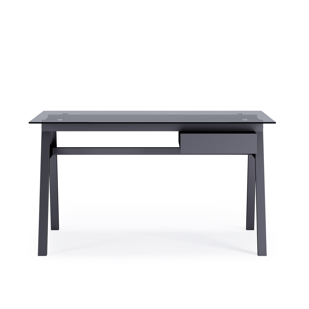 Alphason Richmond Grey Glass Home Office Desk (AW21928GRY)