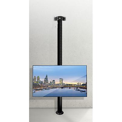 B-Tech BT3MFWLF40-65/B Wall to Floor TV Bracket with 3m Black Pole