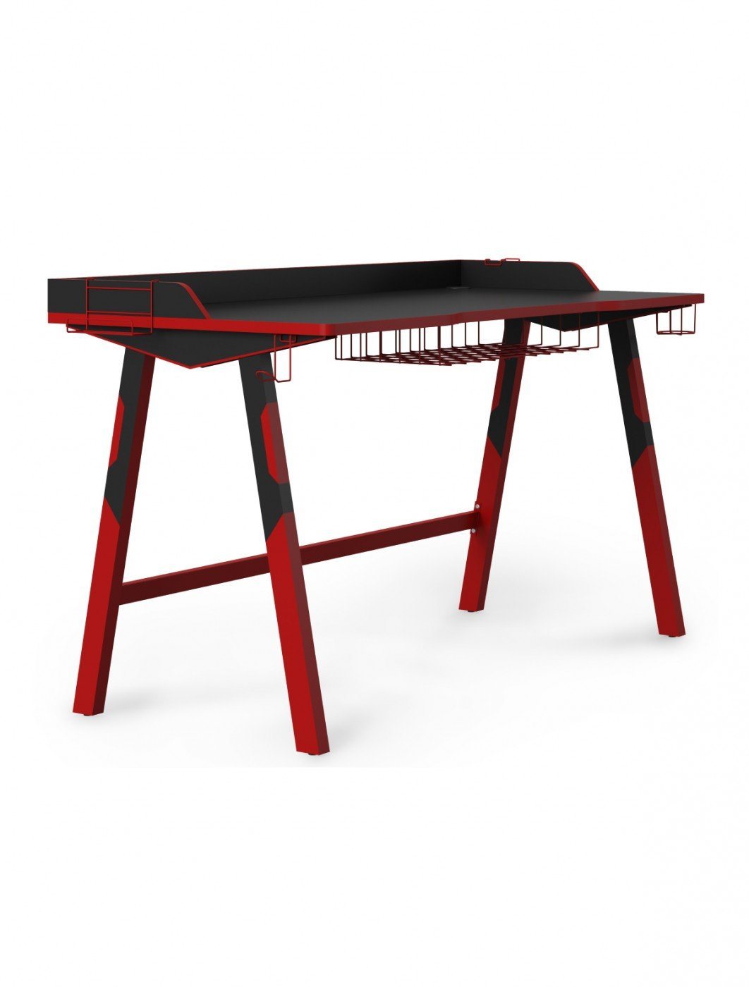 Alphason Fuego Red and Black Gaming Home Office Desk (AW9230)