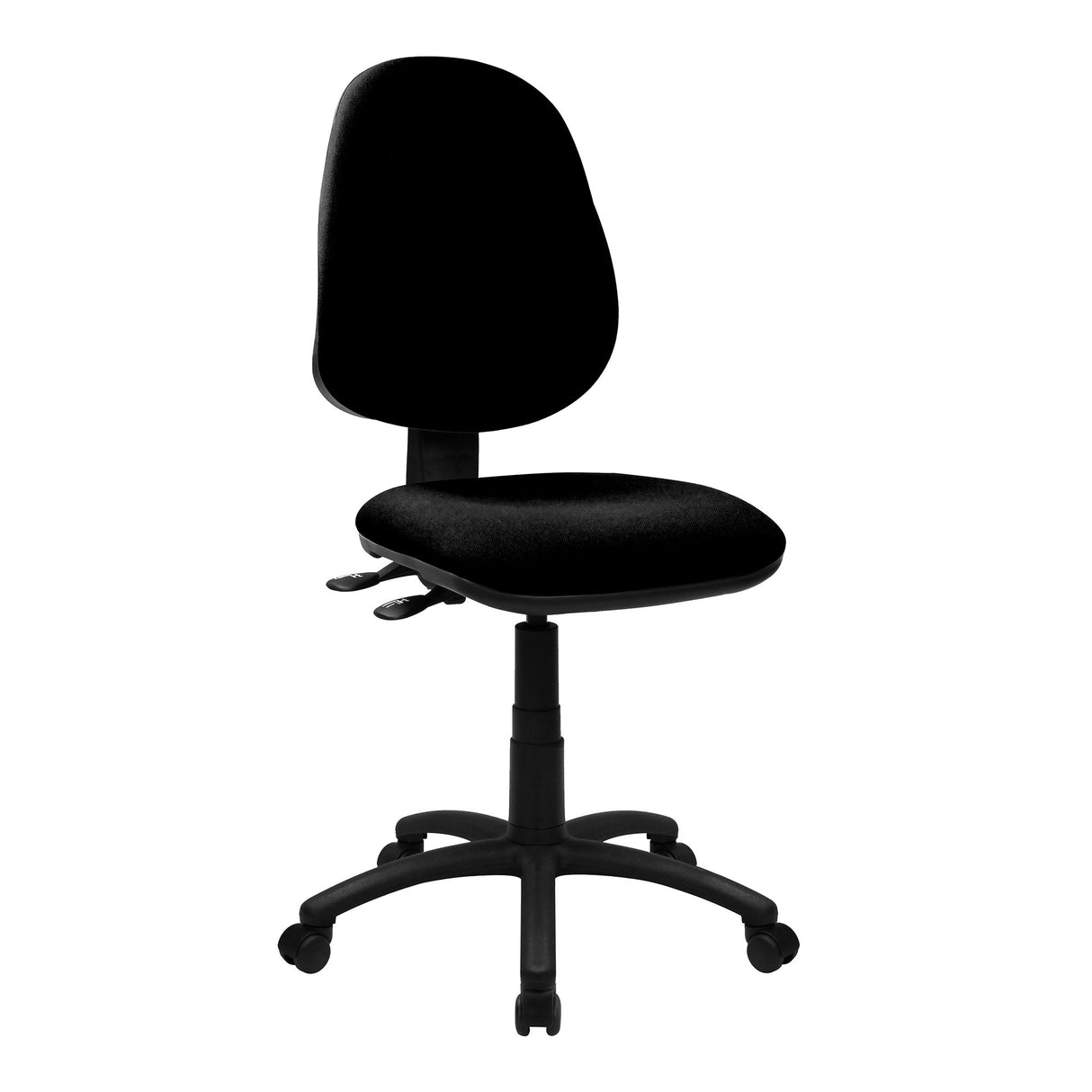 Nautilus Designs Java 200 Medium Back Operator Chair - Twin Lever - Black