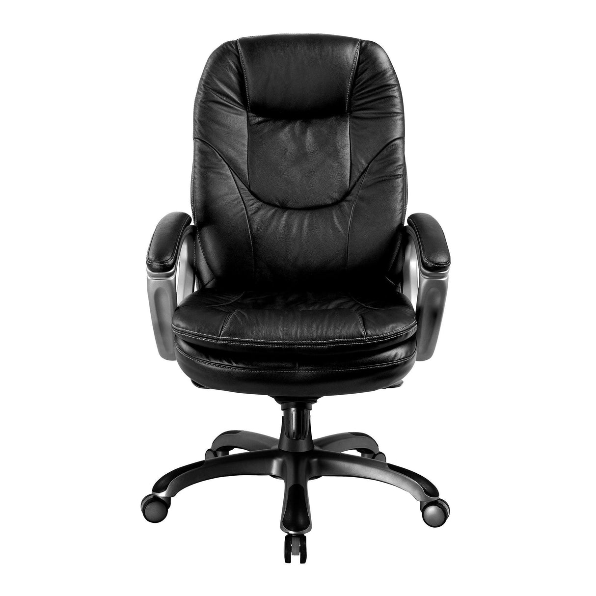 Nautilus Designs Kiev Luxurious High Back Leather Executive Chair - Black