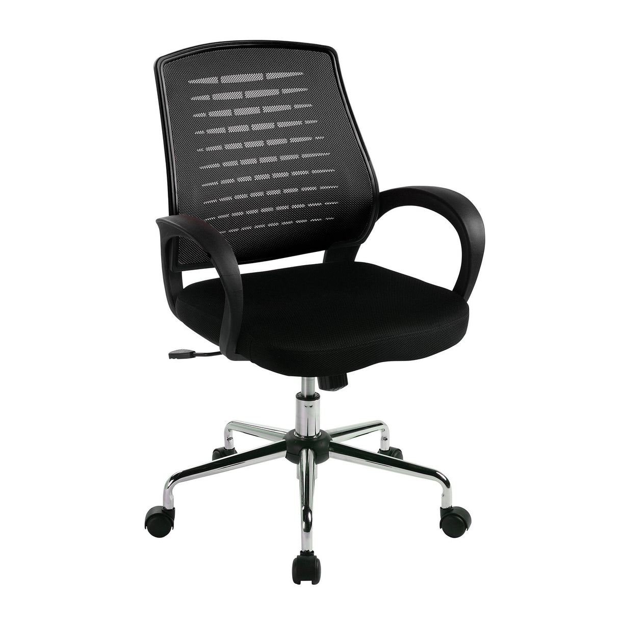 Nautilus Designs Carousel Medium Mesh Back Operator Chair - Black
