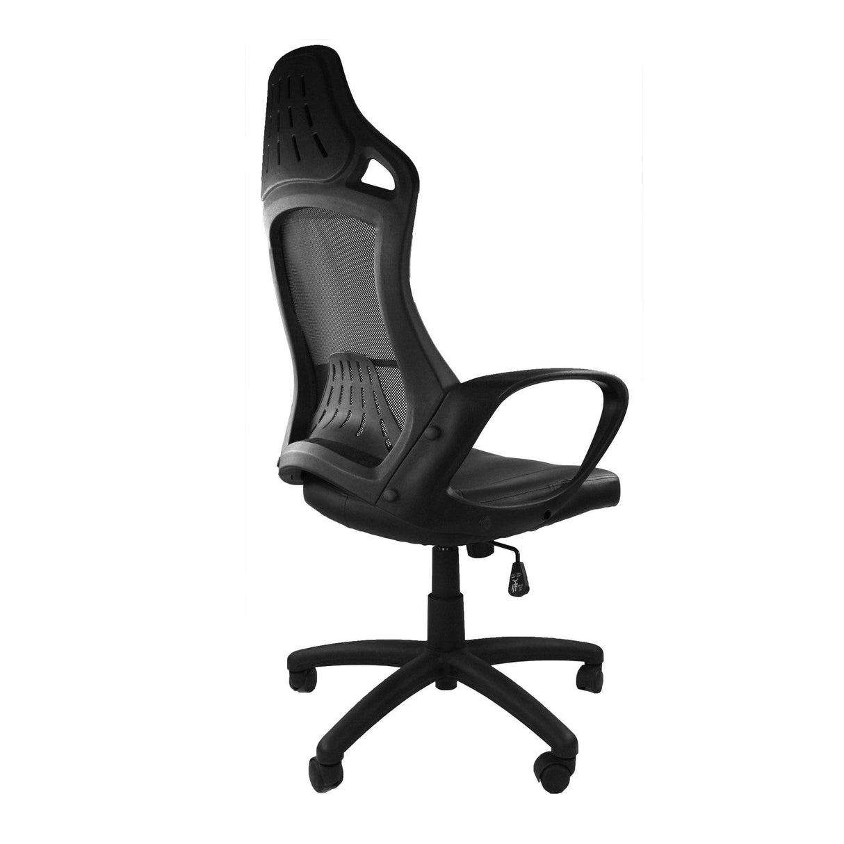 Nautilus Designs Ascot Slim High Back Designer Mesh Armchair - Black