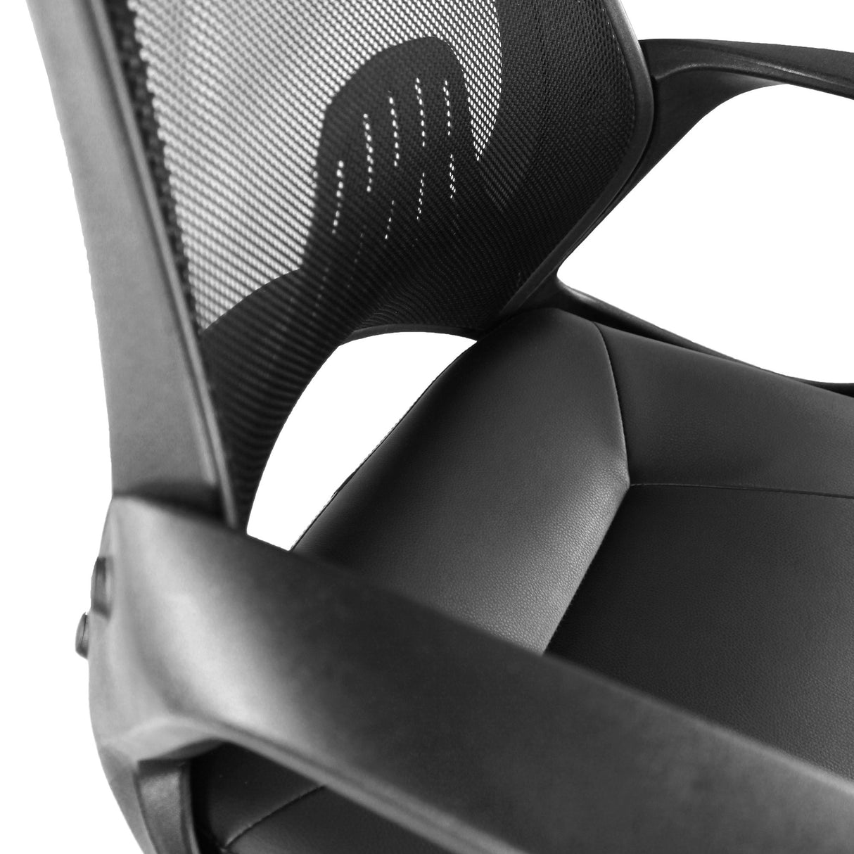 Nautilus Designs Ascot Slim High Back Designer Mesh Armchair - Black
