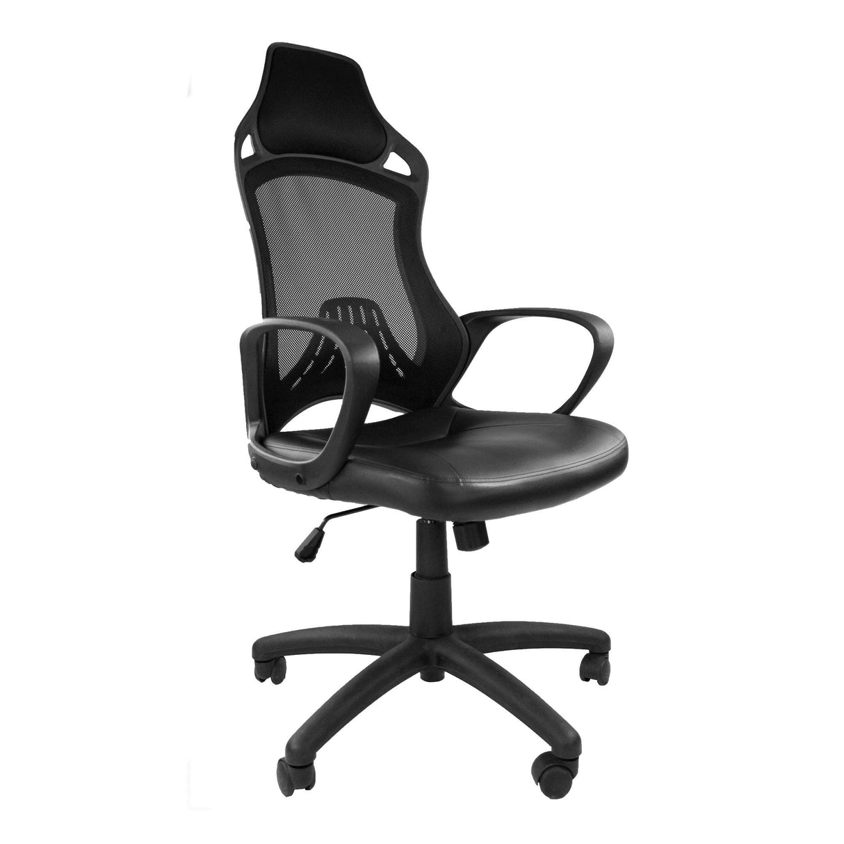 Nautilus Designs Ascot Slim High Back Designer Mesh Armchair - Black