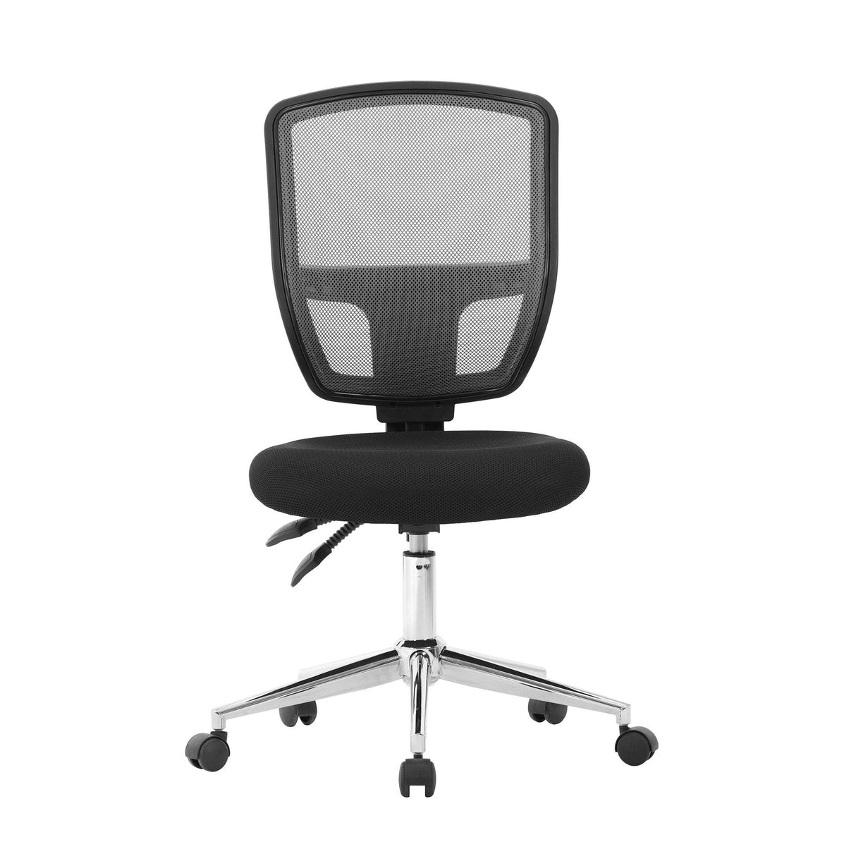 Nautilus Designs Nexus Medium Back Designer Mesh Operator Chair with Sculptured Lumbar and Spine Support - Black
