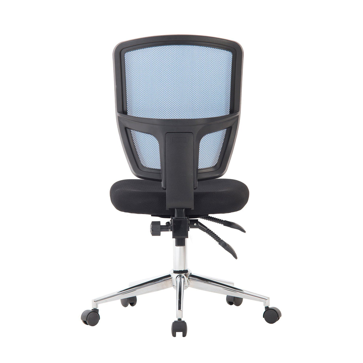 Nautilus Designs Nexus Medium Back Designer Mesh Operator Chair with Sculptured Lumbar and Spine Support - Blue