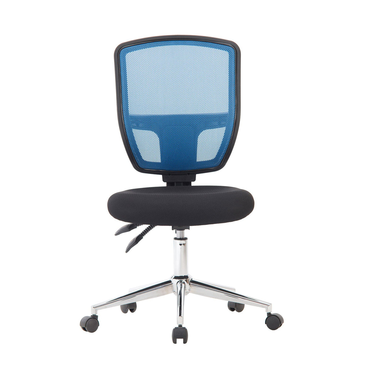 Nautilus Designs Nexus Medium Back Designer Mesh Operator Chair with Sculptured Lumbar and Spine Support - Blue